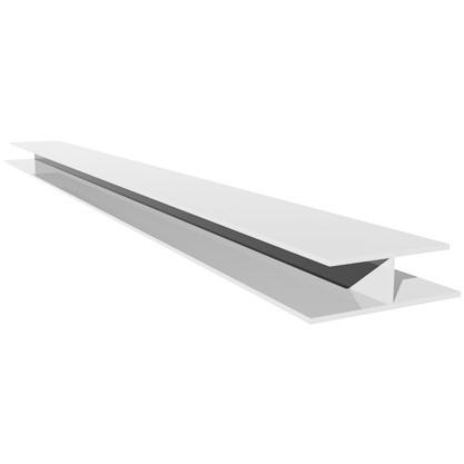 Freefoam 10mm 'H' Joint Trim Woodgrain White Ash RAL 9010 - 5m