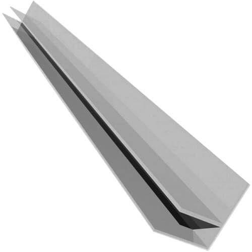 10mm uPVC Side Flashing Trim (F Trim) White 5m