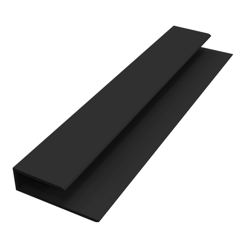 Freefoam 10mm 'J' Starter Trim Black (Smooth) - 5m