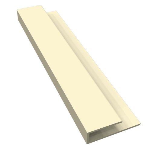 10mm 'J' Starter Trim Cream (Smooth) - 5m
