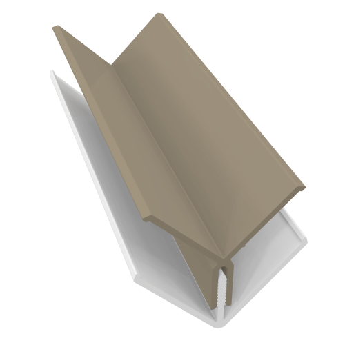 2 Part Internal Corner Trim 3m Argyle Brown