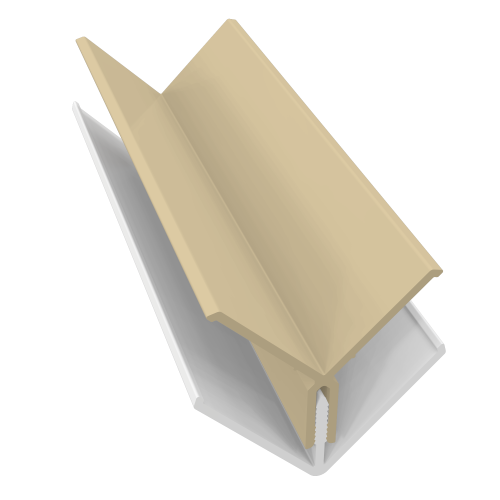2 Part Internal Corner Trim 3m Cappuccino