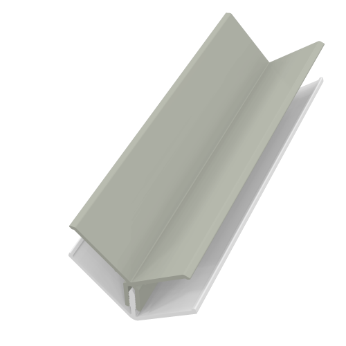 2 Part Internal Corner Trim 3m Misty Grey