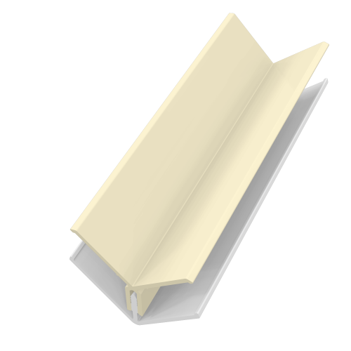 2 Part Internal Corner Trim 3m Pale Gold