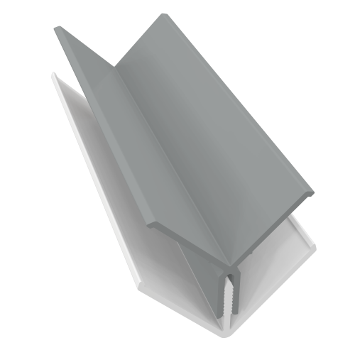2 Part Internal Corner Trim 3m Storm Grey