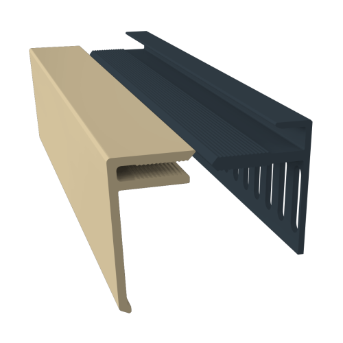 Vented Starter and Closer Trim 3m Cappuccino