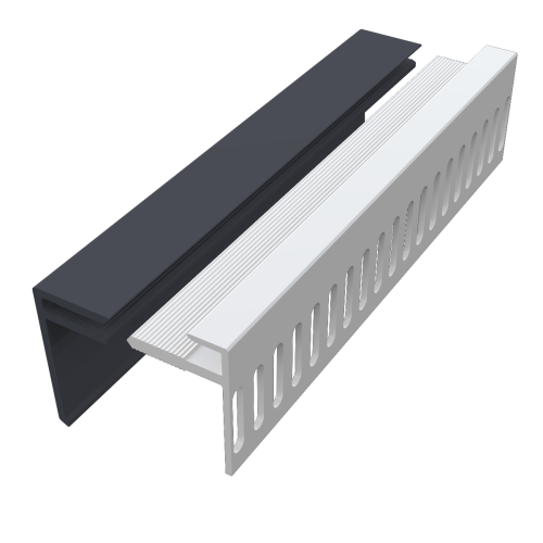 Vented Starter and Closer Trim 3m Slate Grey