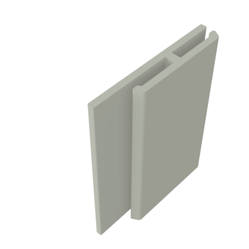 Fortex "H" Edge/Extension Trim 3m Misty Grey