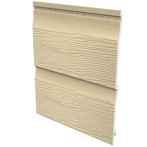 Fortex 333mm Double Plank Shiplap Embossed 5m Cappuccino