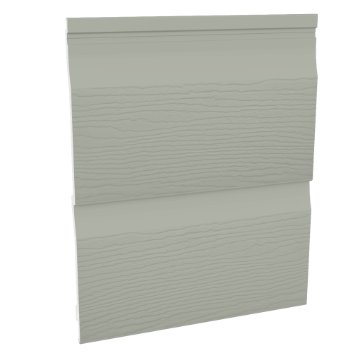 Fortex 333mm Double Plank Shiplap Embossed 5m Misty Grey