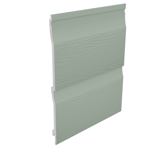Fortex 333mm Double Plank Shiplap Embossed 5m Sage Green