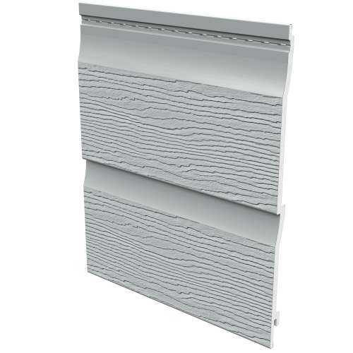 Fortex 333mm Double Plank Shiplap Embossed 5m Storm Grey
