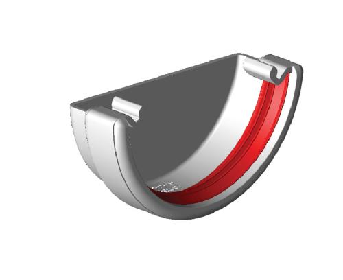 External Stop End Round White