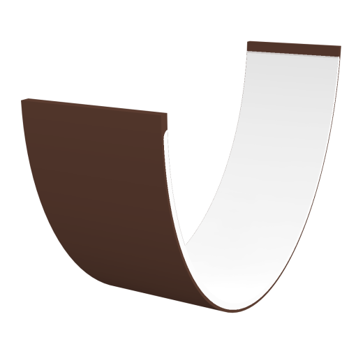 5m Half Round Gutter Brown (800 Centres)