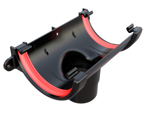 Running Outlet Round Black