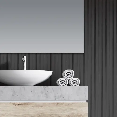 Slat Legends Internal Water Resistant Panelling 2.9m x 121.5mm Anthracite