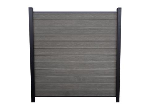 Armour 7h - Charcoal - Composite Fence Kit 6ft - (Aluminium Post)