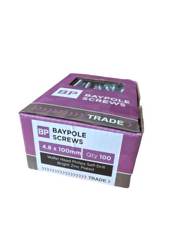 100mm Baypole Fixings (100)