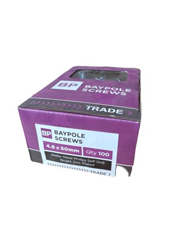 50mm Baypole Screws (100)