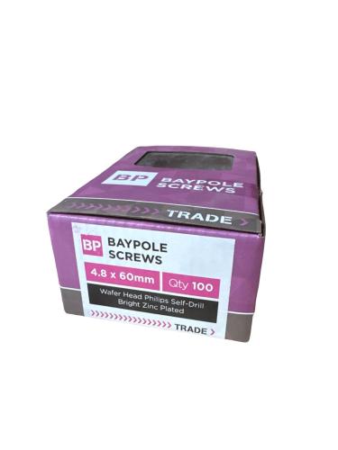 60mm Baypole Screws (100)