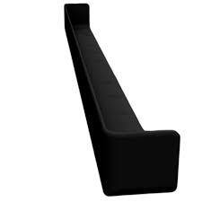 Freefoam 600mm Double External 90-degree Corner Black (Smooth)