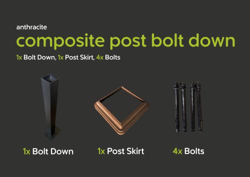 Evolved - Brown - Metal Base Post Kit - 500mm (Composite)