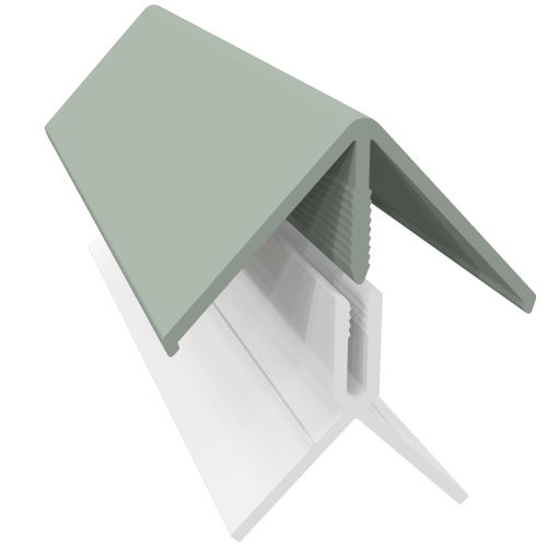 2 Part External Corner Trim 3m Sage Green