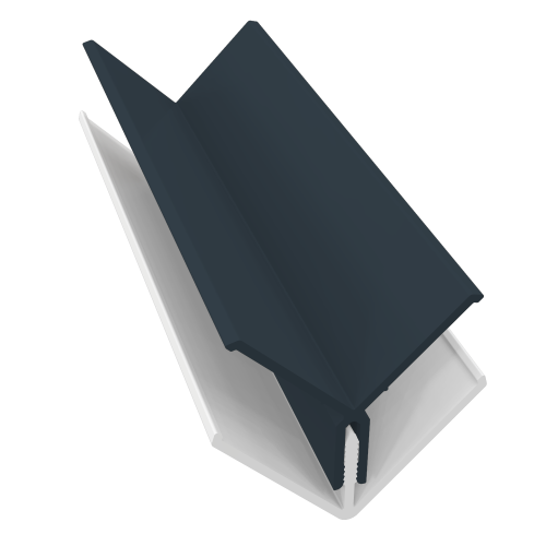 2 Part Internal Corner Trim 3m Anthracite Grey