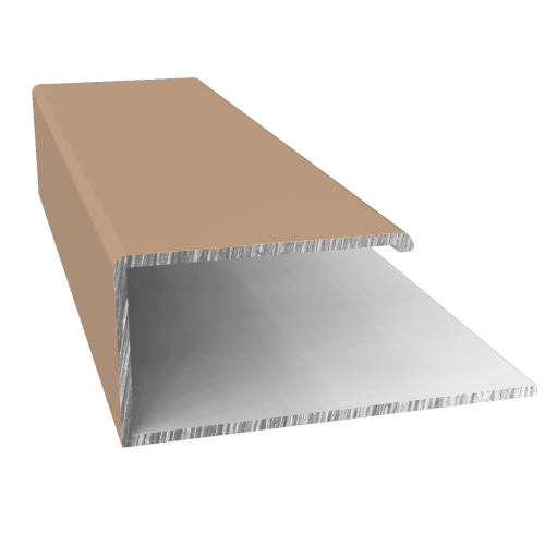 Fortex Naturale Alu J Trim Barnwood Oak RAL 1019M - 3m