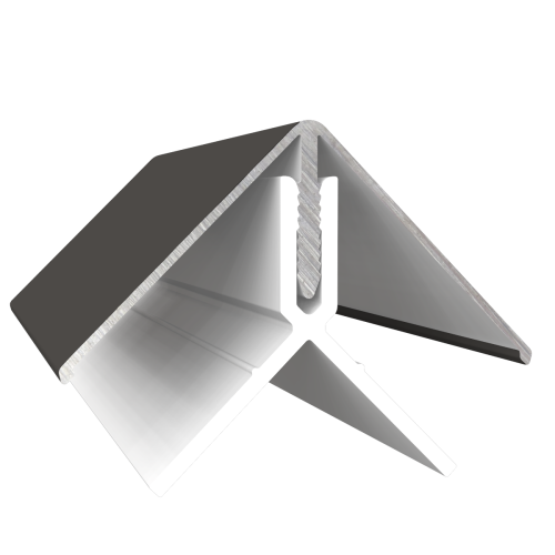 Fortex Naturale 2 Part Alu Corner Trim Aged Padauk RAL 7022M - 3m