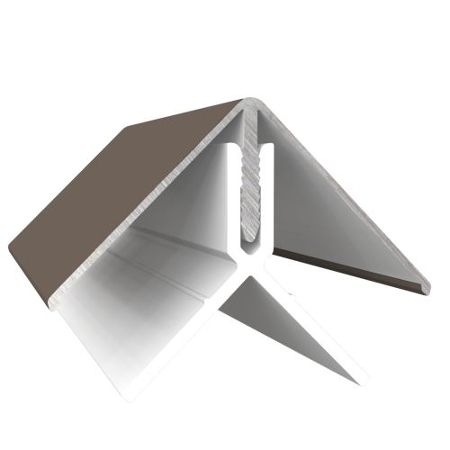 Fortex Naturale 2 Part Alu Corner Trim Greyed Oak RAL 7006M - 3m