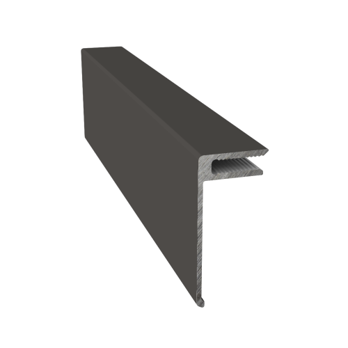 Fortex Naturale Alu Cover Trim for Vent Trim Aged Padauk RAL 7022M - 3m