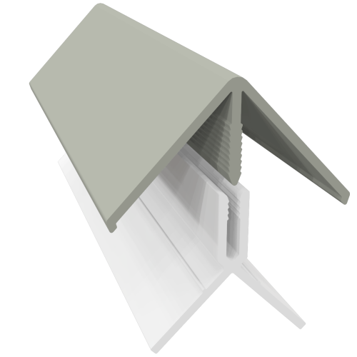 2 Part External Corner Trim 3m Misty Grey