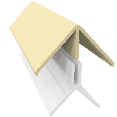 2 Part External Corner Trim 3m Sand