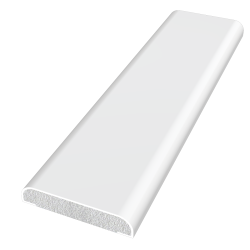 Freefoam 28mm D Mould Window Trim White RAL 9003