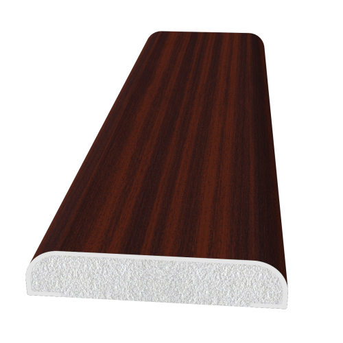 Freefoam 28mm D Mould Window Trim Woodgrain Mahogany