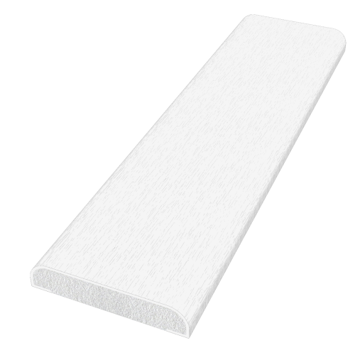 Freefoam 28mm D Mould Window Trim White Ash RAL 9010