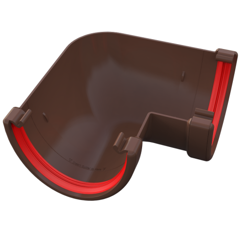 90* Angle Deepflow Gutter Brown