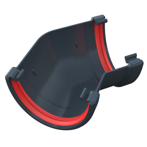 135* Angle Deepflow Gutter Anthracite Grey
