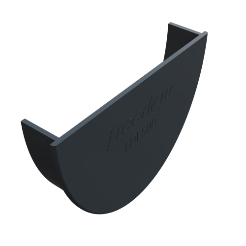 Int Stop End Deepflow Gutter Anthracite Grey