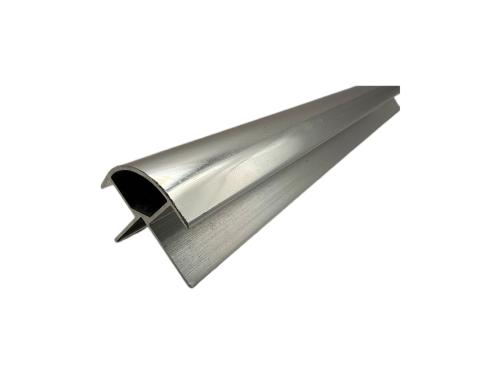Fit & Forget 10mm Silver Aluminium External Corner 2.4m