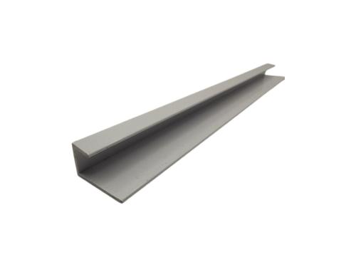 Fit & Forget 10mm White PVC U End Channel