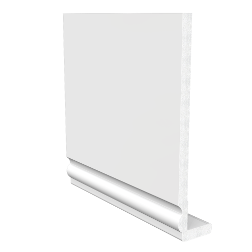 Freefoam 390mm Ogee Cap Over Fascia White - 1m