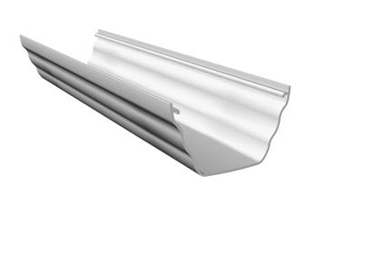 4m Ogee Gutter White (700 Centres)