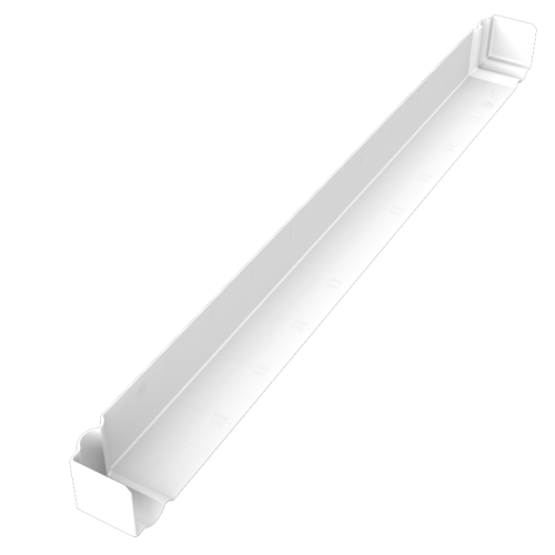 Freefoam 600mm Ogee Double Corner White