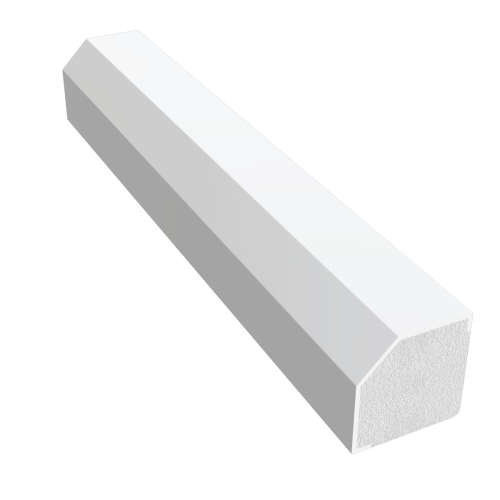 Freefoam 15mm x 13mm Rectangle Window Trim White RAL 9003