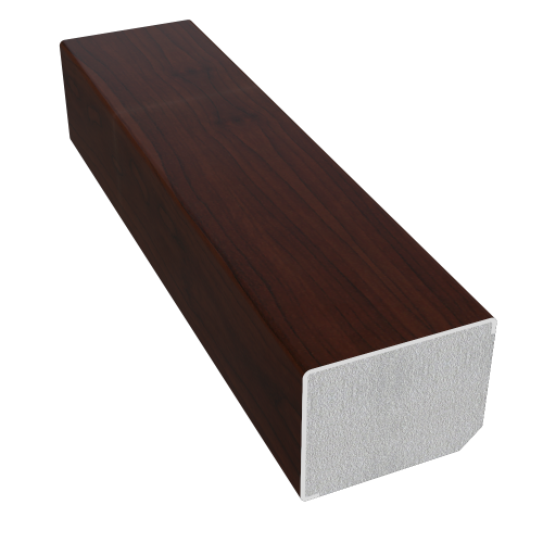 Freefoam 25mm x 20mm Square Window Trim Woodgrain Rosewood RAL 8017