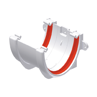 Union Deepflow Gutter White