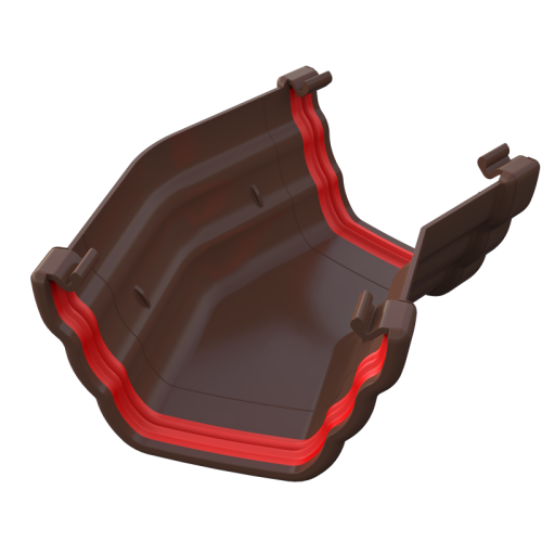 150* Gutter Angle Ogee Brown