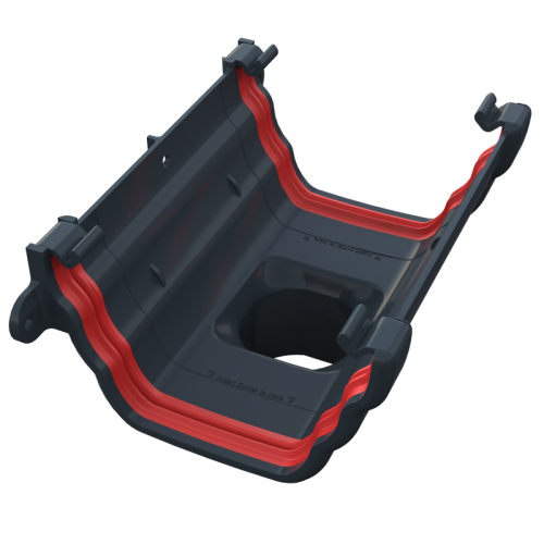 Running Outlet Ogee Anthracite Grey